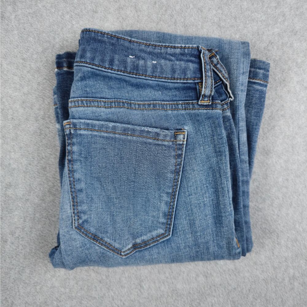 Garage Denim Womens 1/25 Low Rise Flare Jeans with Front Seam Detail